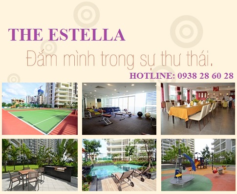 Cho thuê căn hộ The Estella, 38.23 triệu/tháng 147m2, 3 phòng ngủ, view hồ bơi
