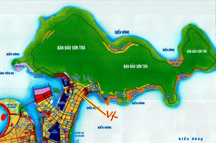 Bán đất đường Hoàng Sa,bán đảo Sơn Trà Đà Nẵng,cách công viên Đại Dương thế giới 100m