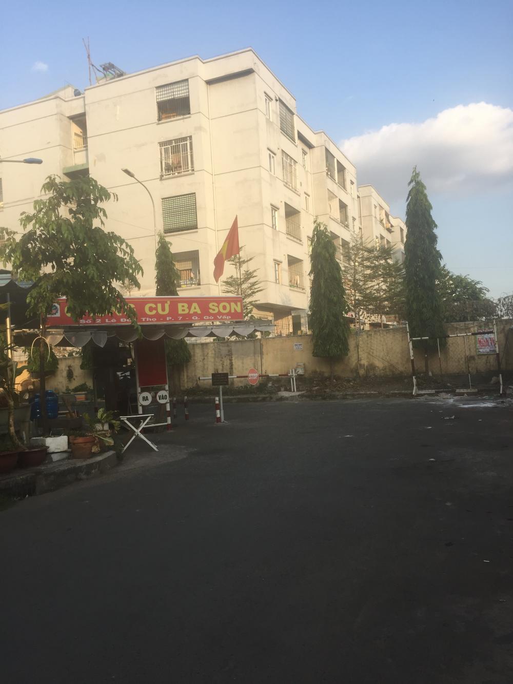 cho thuê chung cư BA SON, gò vấp, 2pn, có 1 số nội thất,
