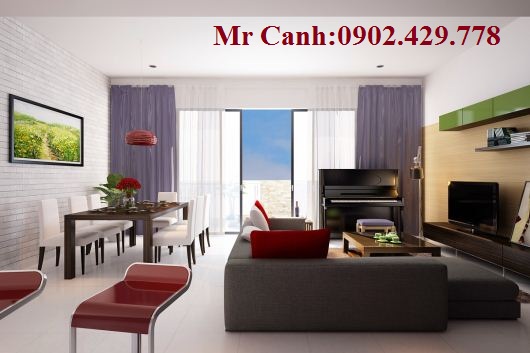 Cho thuê căn hộ An Khánh Quận 2, 78 m2, 2 phòng ngủ nội thất đầy đủ giá 12 triệu/tháng