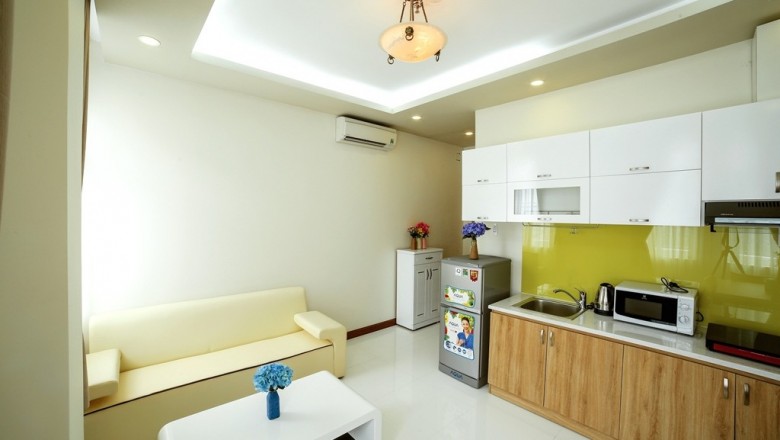 Cho thuê căn hộ mini cao cấp theo phong cách Á _ Âu đầy đủ tiện nghi. Lh 0909 94 2128