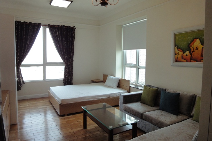 Cho thuê căn hộ The Manor 91 Nguyễn Hữu Cảnh, 1 phòng ngủ, 33m2, tầng 12