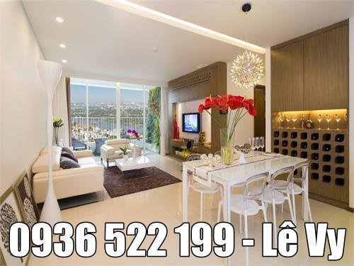 Cho thuê căn hộ Saigon Pearl, 2pn Giá thuê 19 tr/tháng, nội thất cơ bản - 0936 522 199