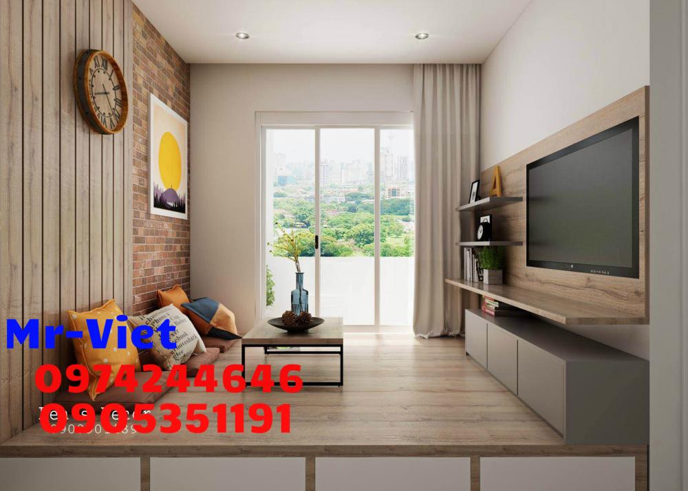 CH Vista 101m2, 2PN, nội thất đẹp, tầng thấp, view hồ bơi, cho thuê 24.48tr/th. Tel 090 535 1191