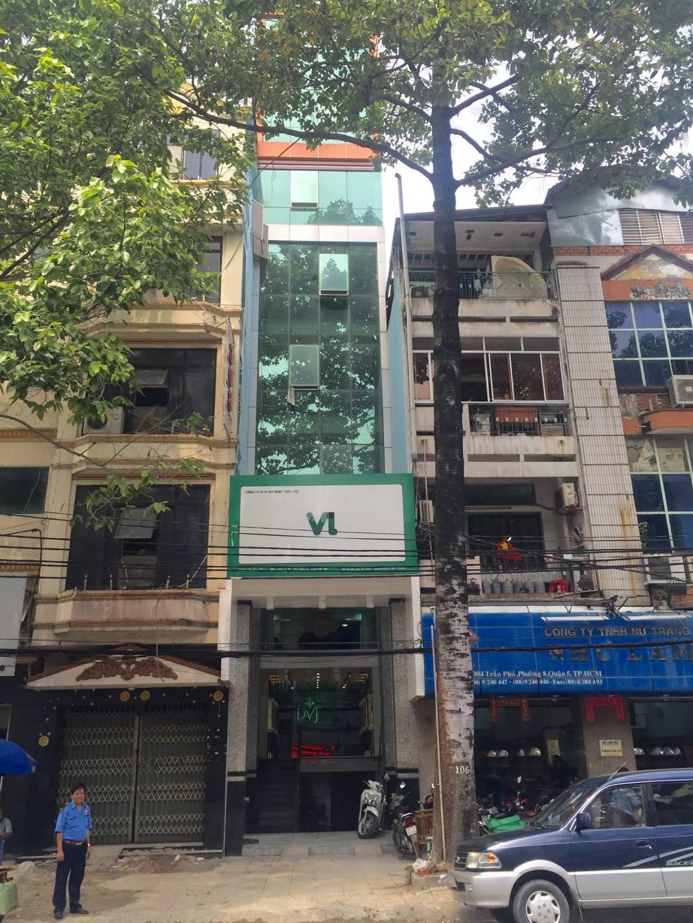 văn phòng cho thuê tại quận 5, mặt tiền đường Trần Phú, siêu giảm giá từ 6 tháng đến 1 năm