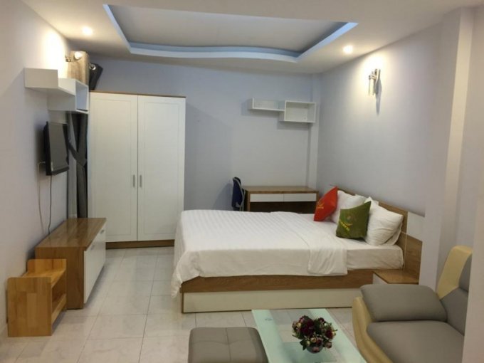 Cho thuê căn hộ dịch vụ đường Lê Văn Sỹ, 01 phòng ngủ cao cấp có bếp, 30m2 giá 8,5 triệu/tháng