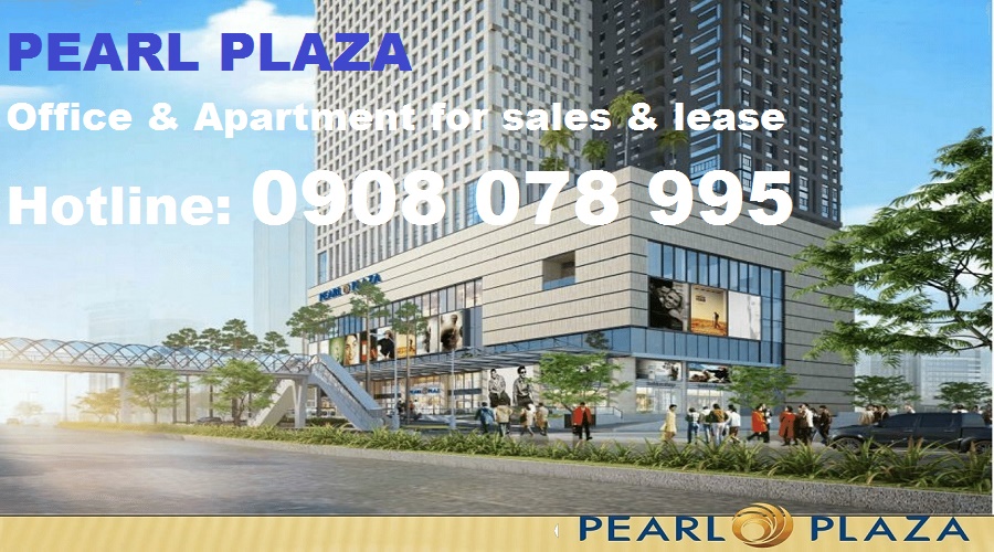 Cho thuê văn phòng hạng A Pearl Plaza view sông, giá tốt nhất CĐT- Hotline: 0908 078 995