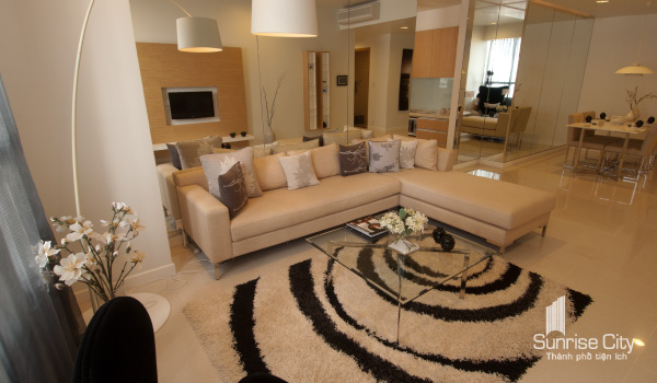 Căn hộ mới cho thuê căn hộ cao cấp Sunrise City, 125m2, 3PN giá: 20tr/tháng