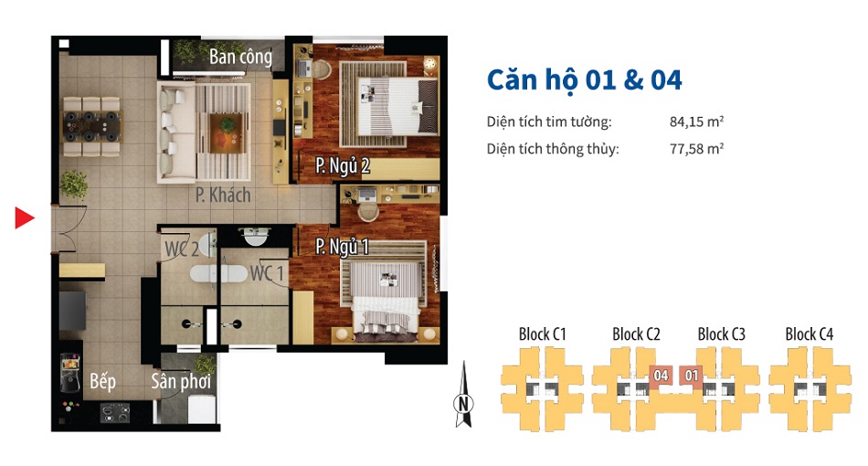 Cho thuê căn hộ Him Lam, Quận 6,DT 82m2, nhà trống, 10 tr/th, hướng Nam – LH 0937 027 265