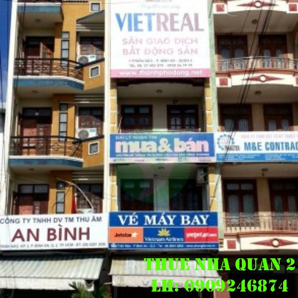 Cho thuê nhà phố Trần Não, 3 lầu, 6PN, tiện kinh doanh, showroom, giá 40tr/tháng