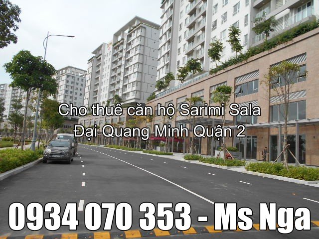 Cho thuê căn hộ 3PN Sala Đại Quang Minh, Q2, giá 1700 usd/th _0934070353 