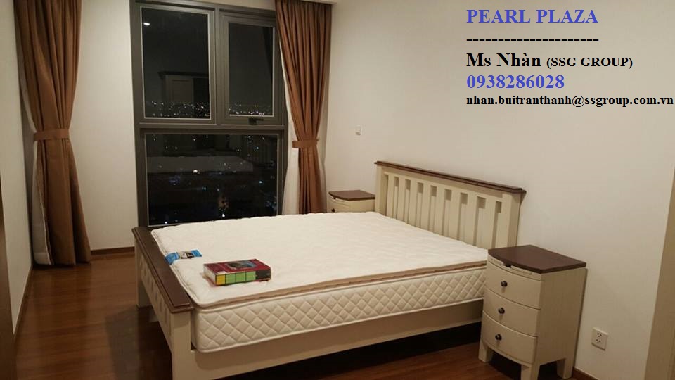 Cho thuê căn hộ Pearl Plaza, 2 phòng ngủ, 96m2, đầy đủ nội thất