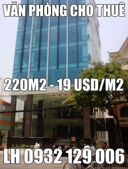 Cho thuê văn phòng tại đường Nguyễn Đình Chiểu, Q3, TPHCM. Diện tích 220m2, giá 423.04 nghìn/m²/th