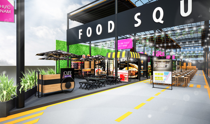Cho thuê kios Foodcourt tại TT ẩm thực quốc tế FOOD SQUARE, giá chỉ từ 6tr/kios