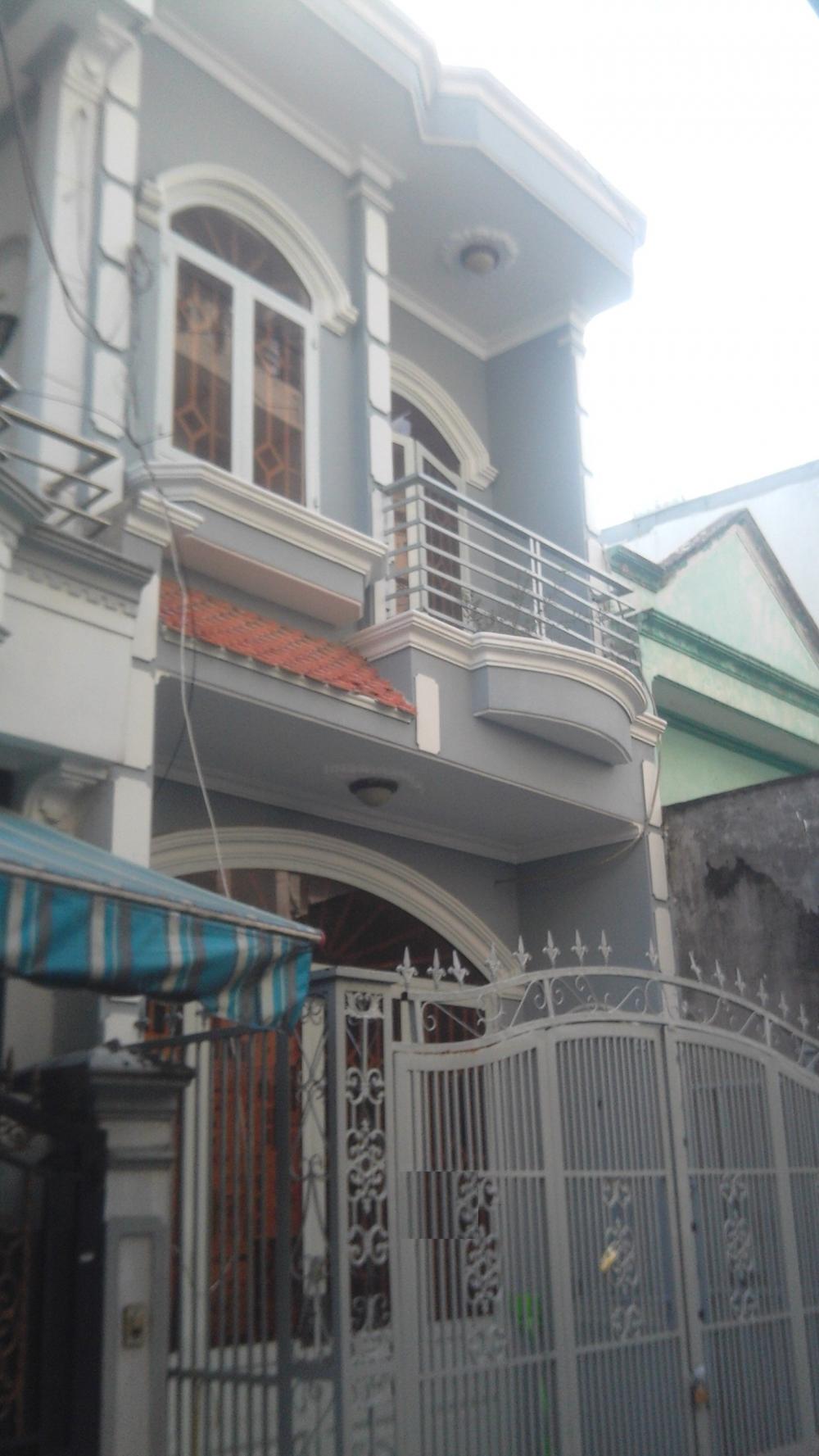 Nhà mới 4m x 14m, 1T, 1L hẻm Phan Huy Ích, Gò Vấp, giá 6,5tr/th