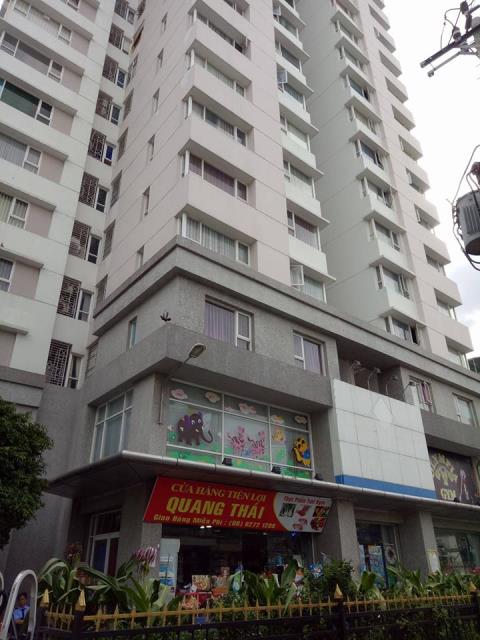 Cho thuê căn hộ chung cư Quang Thái Q. Tân Phú, 2 phòng ngủ, 75m2, 7.6tr/tháng. Nội thất đầy đủ