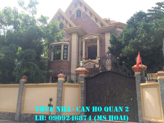 Cho thuê villa Thảo Điền, DT 300m2, hầm, trệt, 1 lửng, 2 lầu, 5PN, giá 78tr/th. LH 0909246874