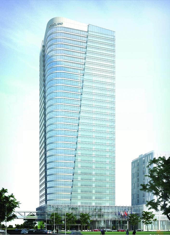 Cho thuê căn hộ Petroland Tower, Phú Mỹ Hưng, Quận 7, 120m2, 3 PN, lầu 25: Giá 22 triệu/th