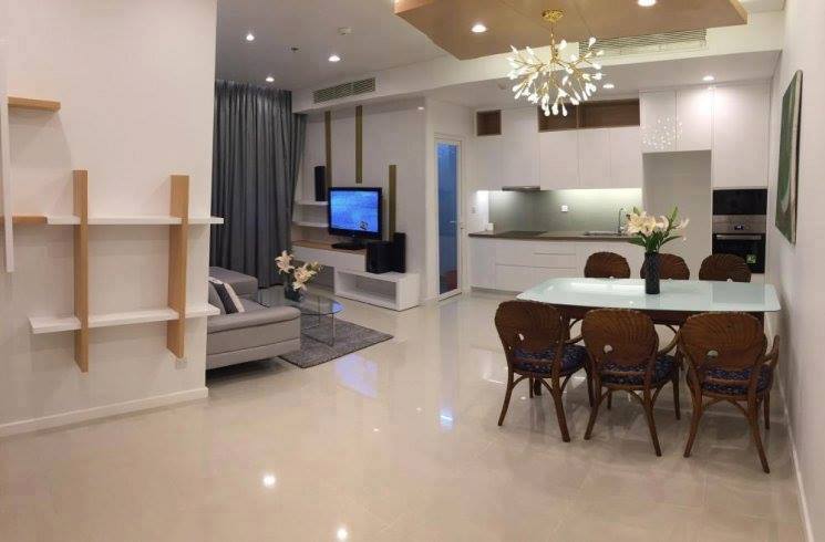 Cho thuê căn hộ Sala Samiri tầng cao 88m2, 2PN, view đẹp nội thất hiện đại sang trọng