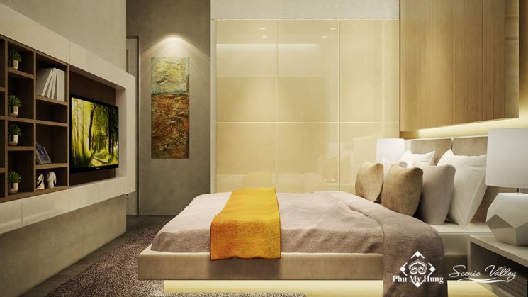 Cần cho thuê gấp căn hộ Phú Hoàng Anh, 2,3 PN, đầy đủ nội thất, lầu cao View hồ bơi