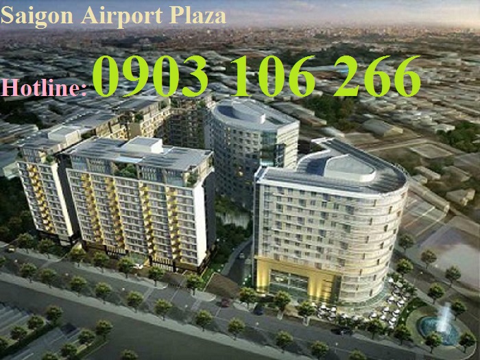 Cho thuê CH  Sài Gòn Airport Plaza 2PN view sân vườn, nội thất đẹp, 21.58 triệu/tháng