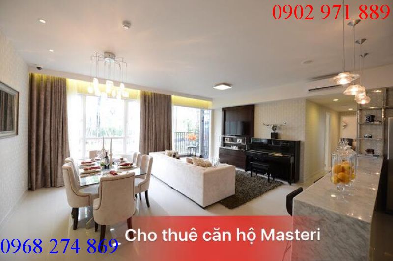 Cho thuê căn hộ Masteri Thảo Điền, 2 phòng ngủ, đầy đủ nội thất