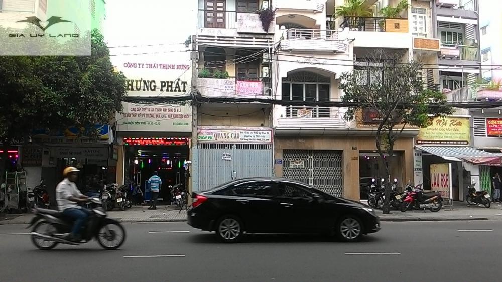 Cho thuê nhà Cao Thắng, gần Võ Văn Tần. 4.5m x 20m, trệt, 3 lầu, ST, nhà mới