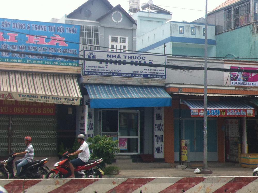 Cho thuê mặt bằng kinh doanh cực đẹp trung tâm thị trấn Nhà Bè, đường Huỳnh Tấn Phát, KP7, Tp.HCM diện tích 80m2 x 2 tầng