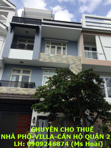 Cho thuê nhà nguyên căn 3PN mới xây, đường 10, phường Bình An, Quận 2. LH 0909246874 (Ms Hoài)
