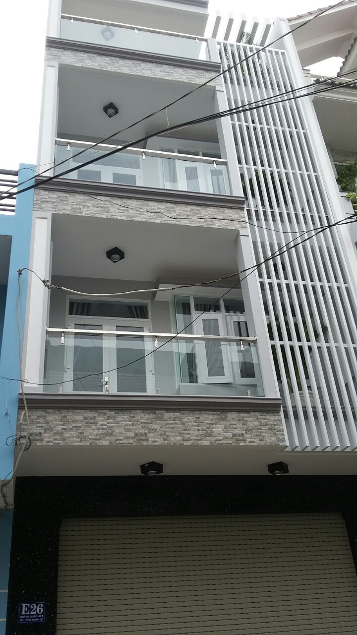 Tôi cần cho thuê nhà mới 100% lô E khu La Casa Hoàng Quốc Việt Quận 7. DT: 5m x 13m, giá: 20 tr/th