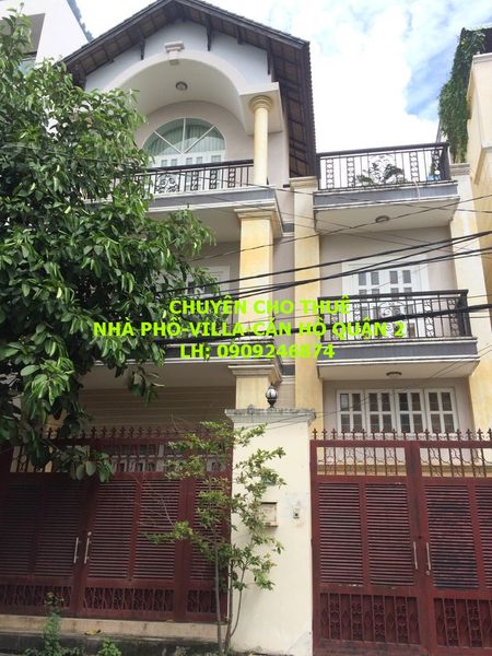 Cho thuê biệt thự compound Lương Định Của, DT 7x20m, 2 lầu, 4PN, giá 28tr/tháng. LH 0909246874