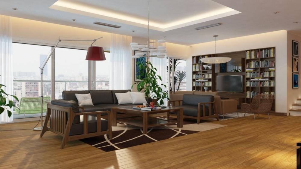 CC cho thuê 5 PN, DT nhà 250m2 Phú Hoàng Anh, Duplex 2 tầng cực đẹp, giá 18 tr/th