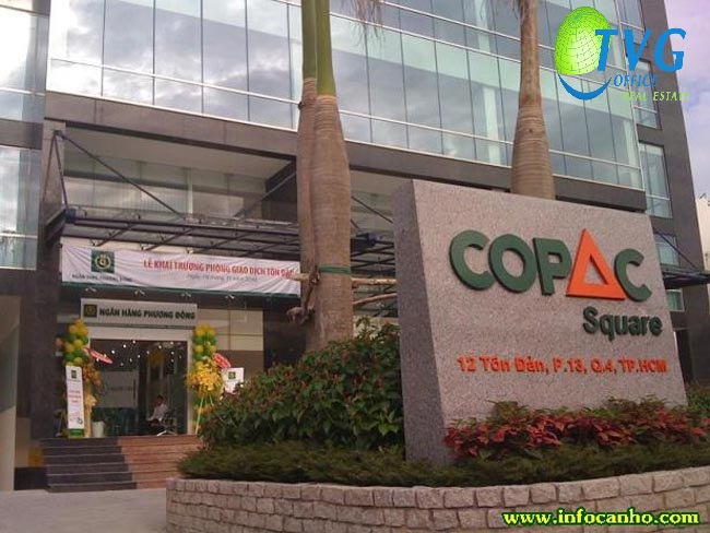 Văn phòng chia sẻ full nội thất tòa nhà Copac Square Q. 4, DT 160m2, giá 25 triệu/tháng bao VAT