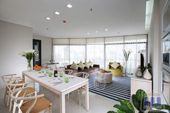 Cho thuê căn hộ City Garden, 2 phòng ngủ, 86m2, nội thất đầy đủ, 22 triệu/tháng, 01634691428