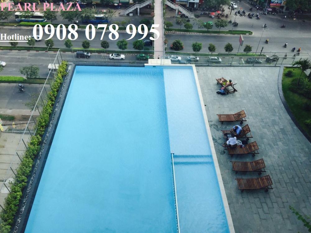Cho thuê CH 2PN Pearl Plaza nội thất cao cấp, view sông Sài Gòn – hotline CĐT 0908 078 995