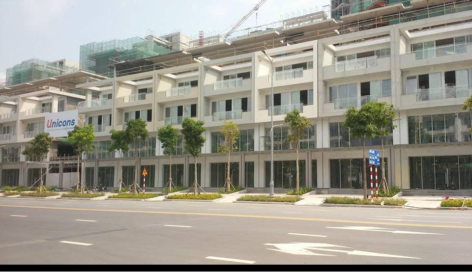 Cho thuê nhà phố thương mại đường Nguyễn Cơ Thạch, khu Sala DT: 7x24m, 1 hầm, 4 lầu