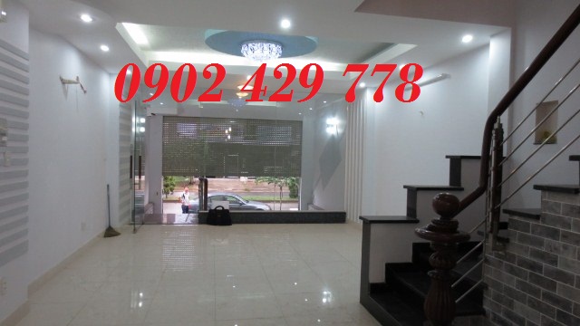 Cho thuê nhà phố Trần Não, 6x20m, 6 phòng ngủ, có gara, máy lạnh, 3 lầu. 0963483239