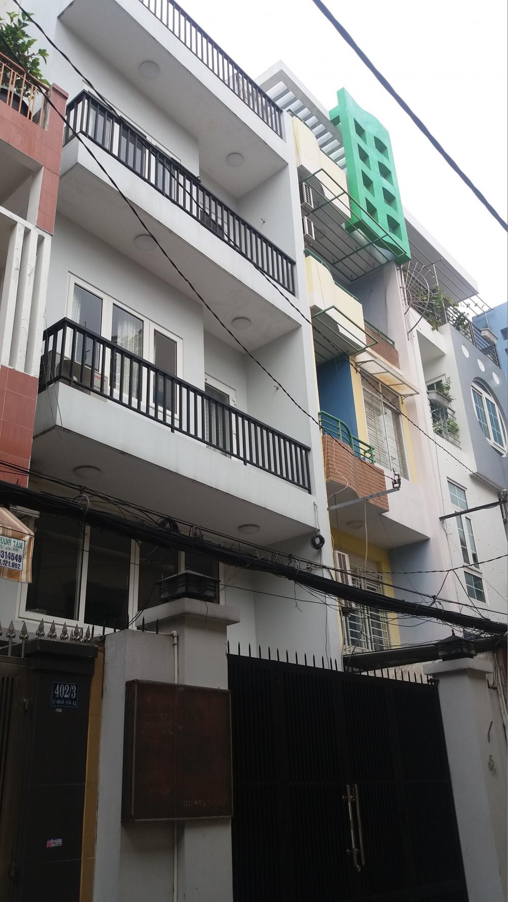Cho thuê nhà hẻm 462 Nguyễn Tri Phương 5m x 20m, trệt, 3 lầu, St, 24 triệu/th