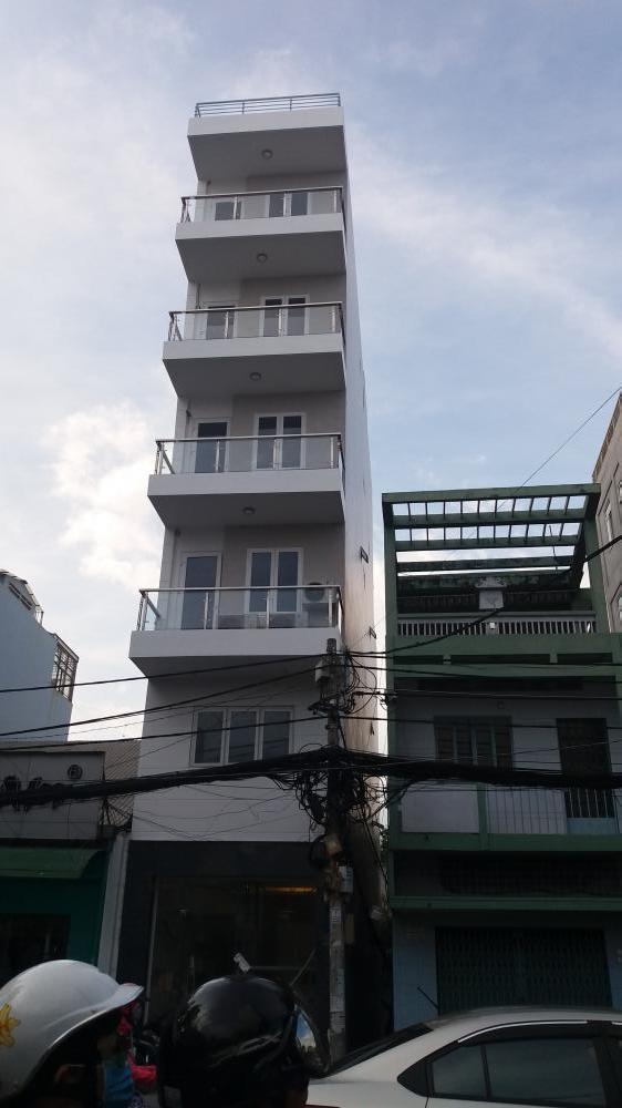 Cho thuê nhà Nguyễn Văn Thủ 6m x 22m, trệt, 5 lầu, ST, thang máy