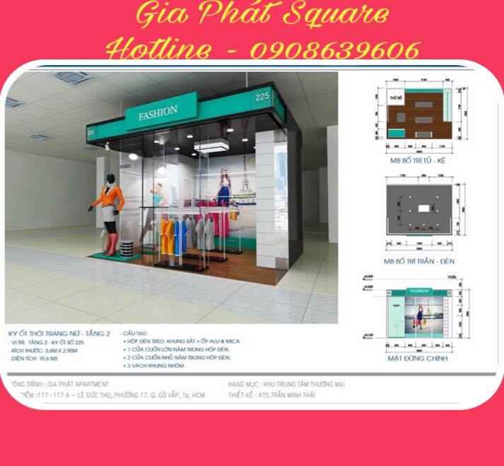 Cho thuê mặt bằng kinh doanh shophouse mini - Dự án Gia Phát