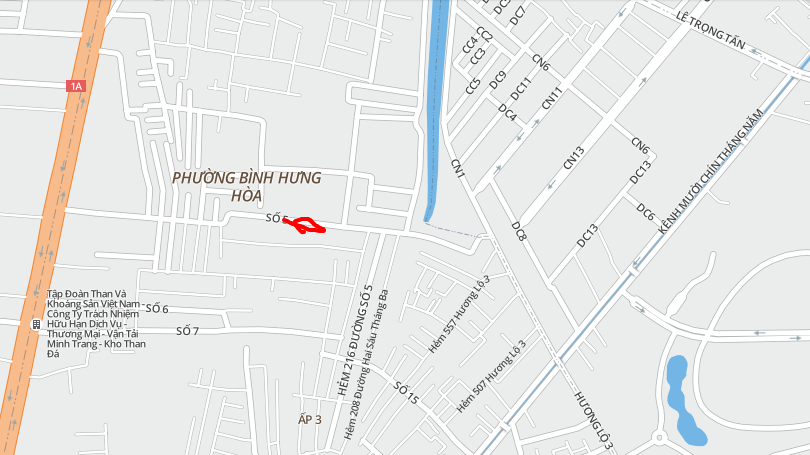 Nhà cho thuê MT đường số 5, Bình Tân gần KCN Tân Bình, 8m*18m