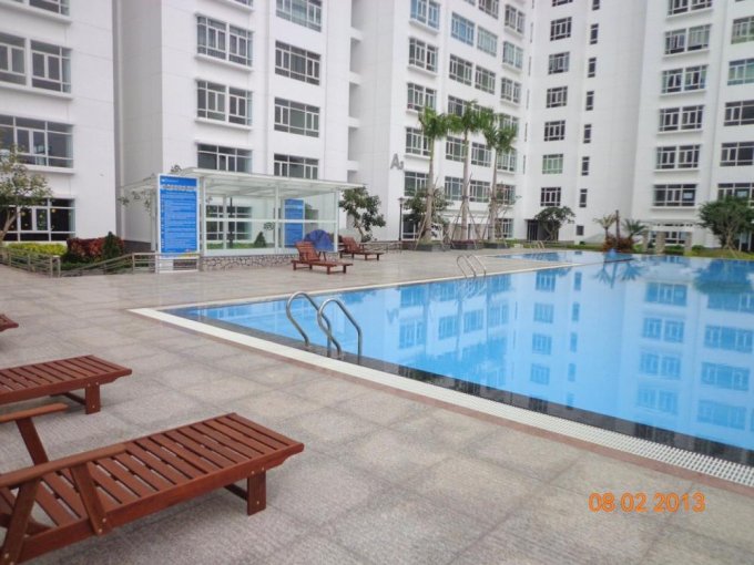 Cần cho thuê căn hộ 2PN view hồ bơi 7,5tr/th, Hoàng Anh Gold House, Lê Văn Lương, Nhà Bè
