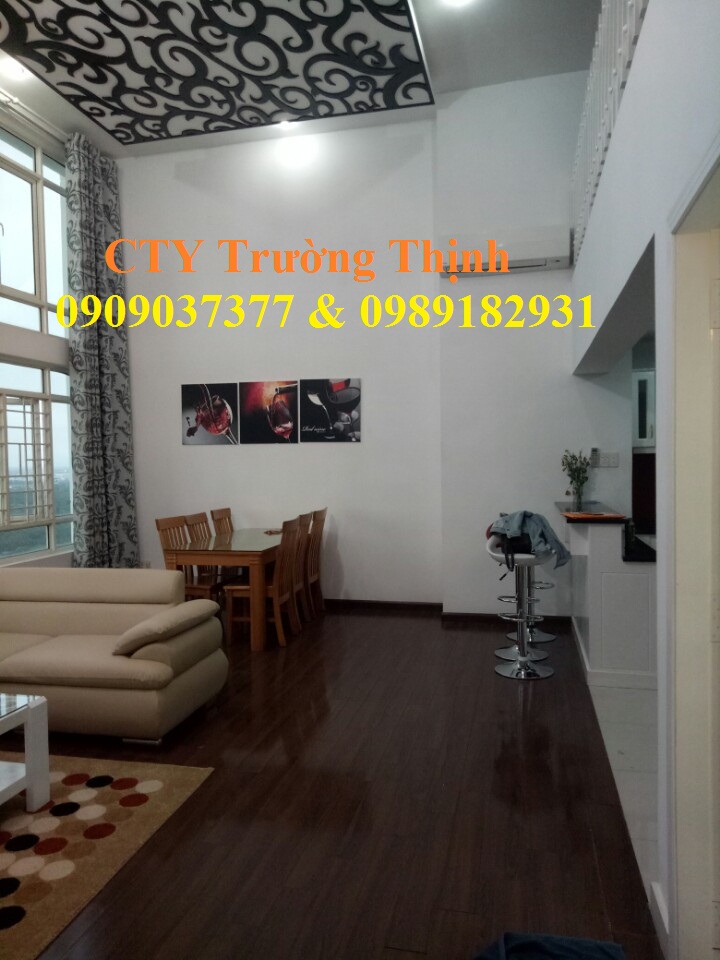 Căn hộ Phú Hoàng Anh LOFT cao cấp với diện tích sàn 88m2, 2PN,2WC, 750$/tháng, 0909037377