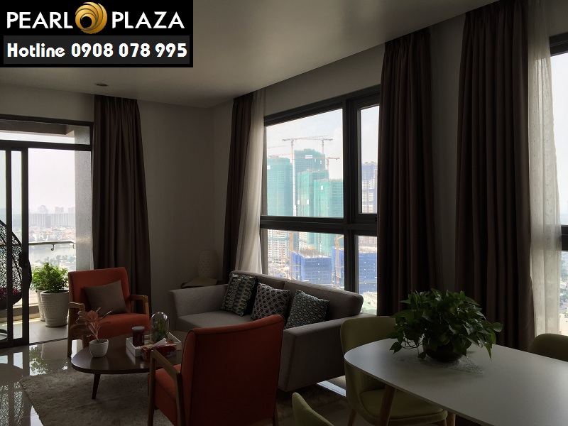 Căn hộ Pearl Plaza 3PN, 123m2, đầy đủ nội thất cao cấp cần cho thuê gấp!