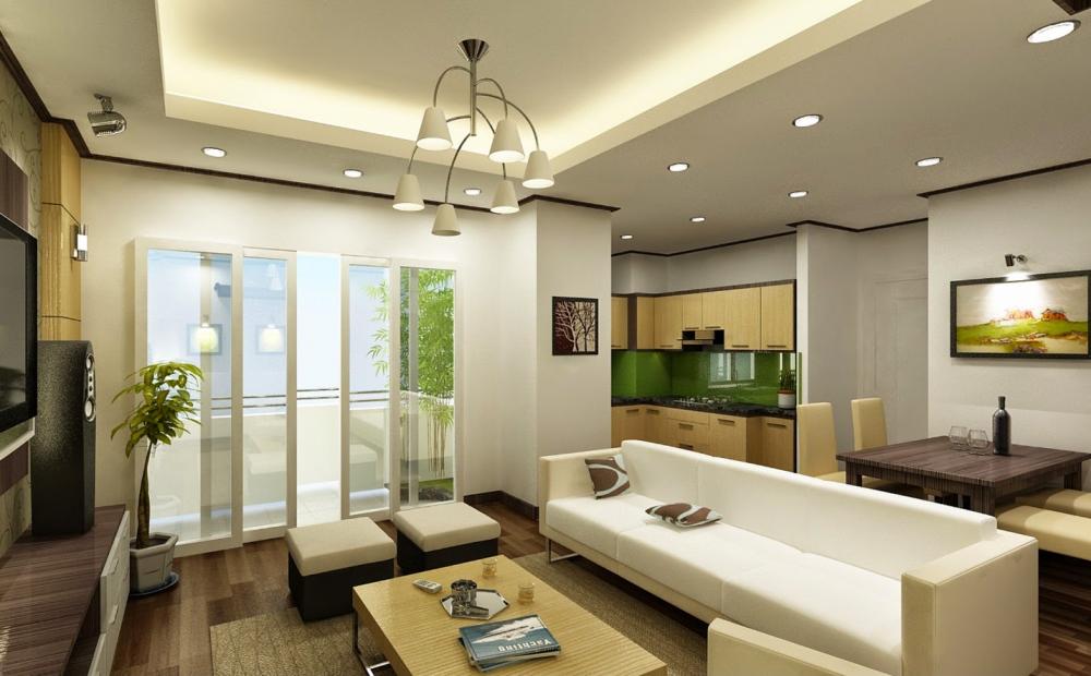 Cho thuê căn hộ SGC Nguyễn Cửu Vân, 2 phòng ngủ, đủ nội thất, giá 14 triệu/tháng