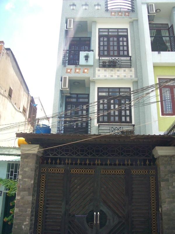 Nhà mới 4m x 17m, 1 trệt, 2 lầu, 4PN, hẻm Phan Anh, Q. Tân Phú, giá 12tr/th