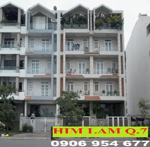 Cho thuê nhà phố L73 KDC Him Lam Kênh Tẻ, DT: 5x20m 1 hầm 1 trệt 4 lầu