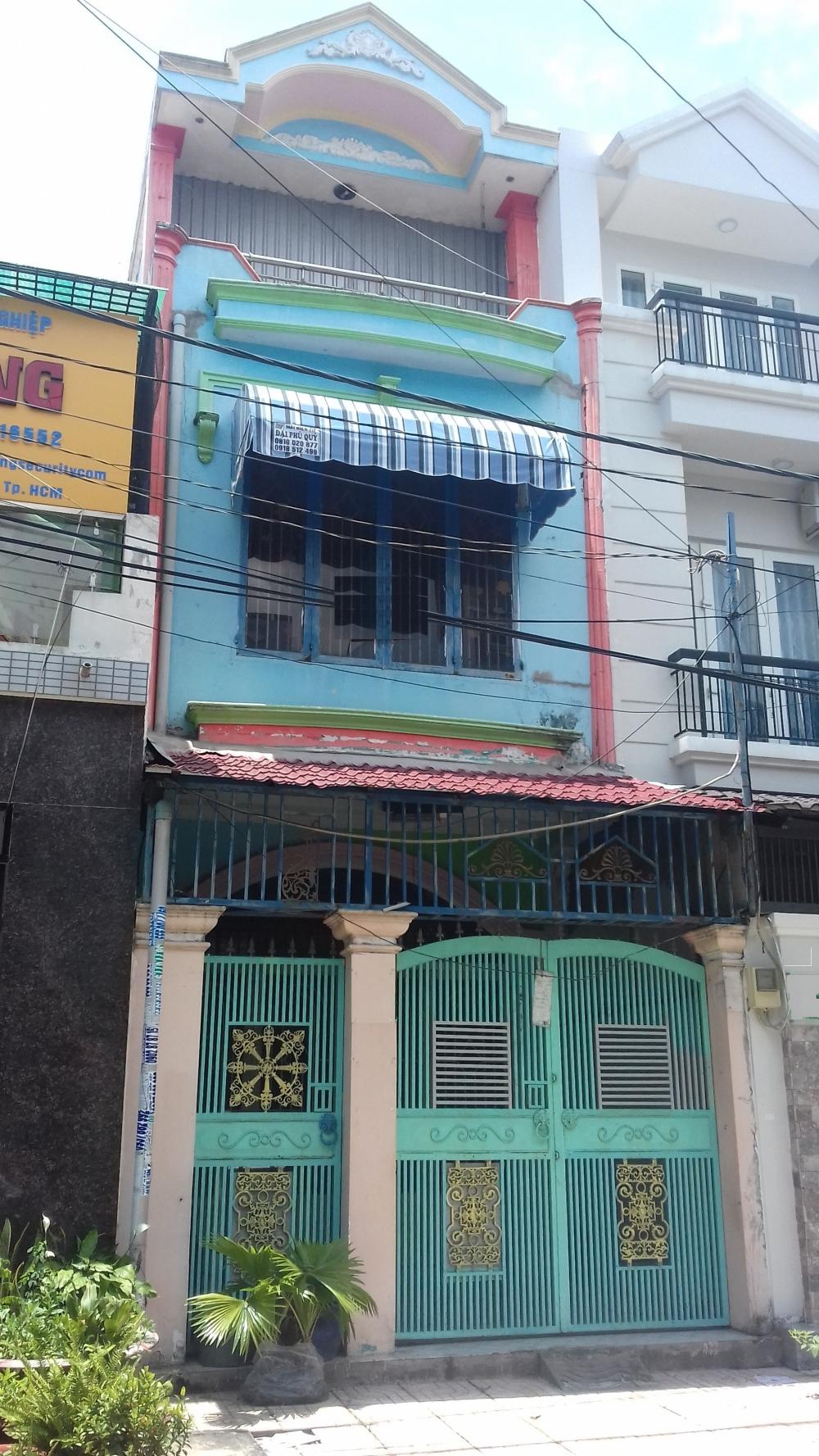 Nhà 4m x 15m, 1 trệt, 2 lầu, hẻm Tây Thạnh, Tân Phú. Giá 10.5 tr/th