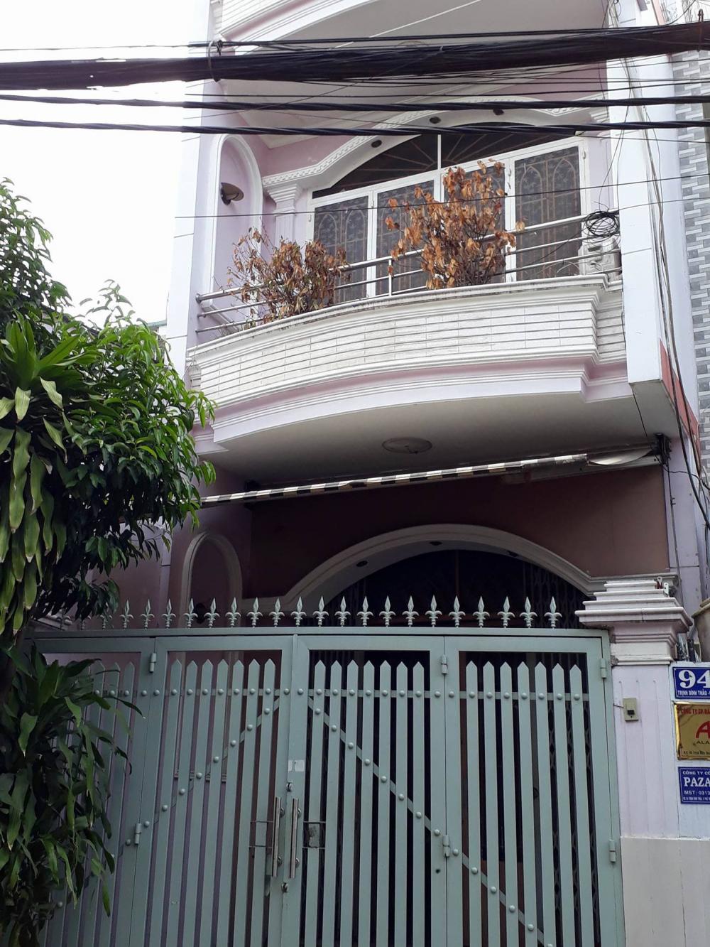 Cho thuê nhà mặt tiền đường Trịnh Đình Thảo, DT: 4x17m