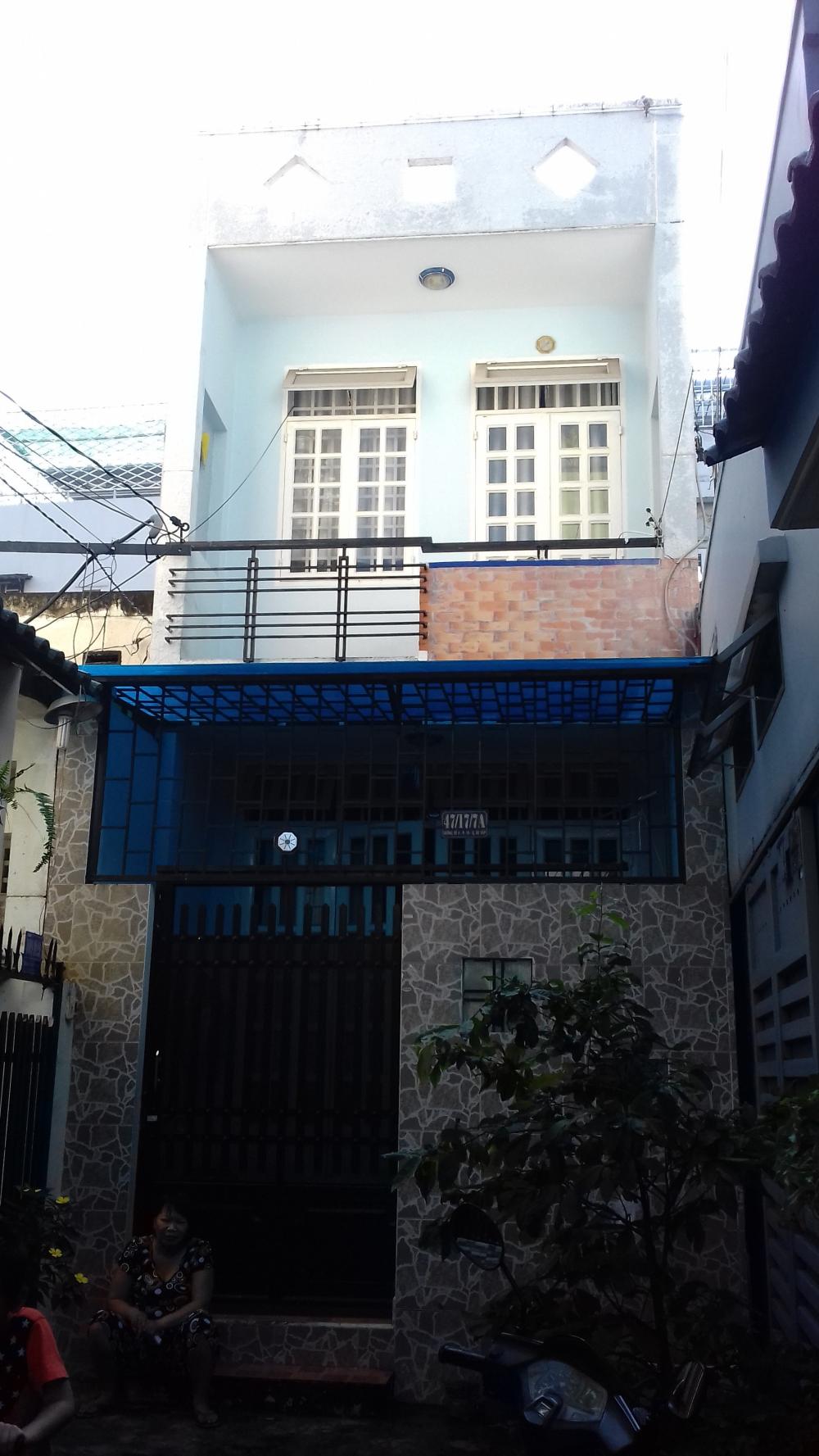 Nhà mới 4 m x 14m, 1T, 1L, 445/47 Lê Văn Thọ, GV. Giá 7Tr/th 